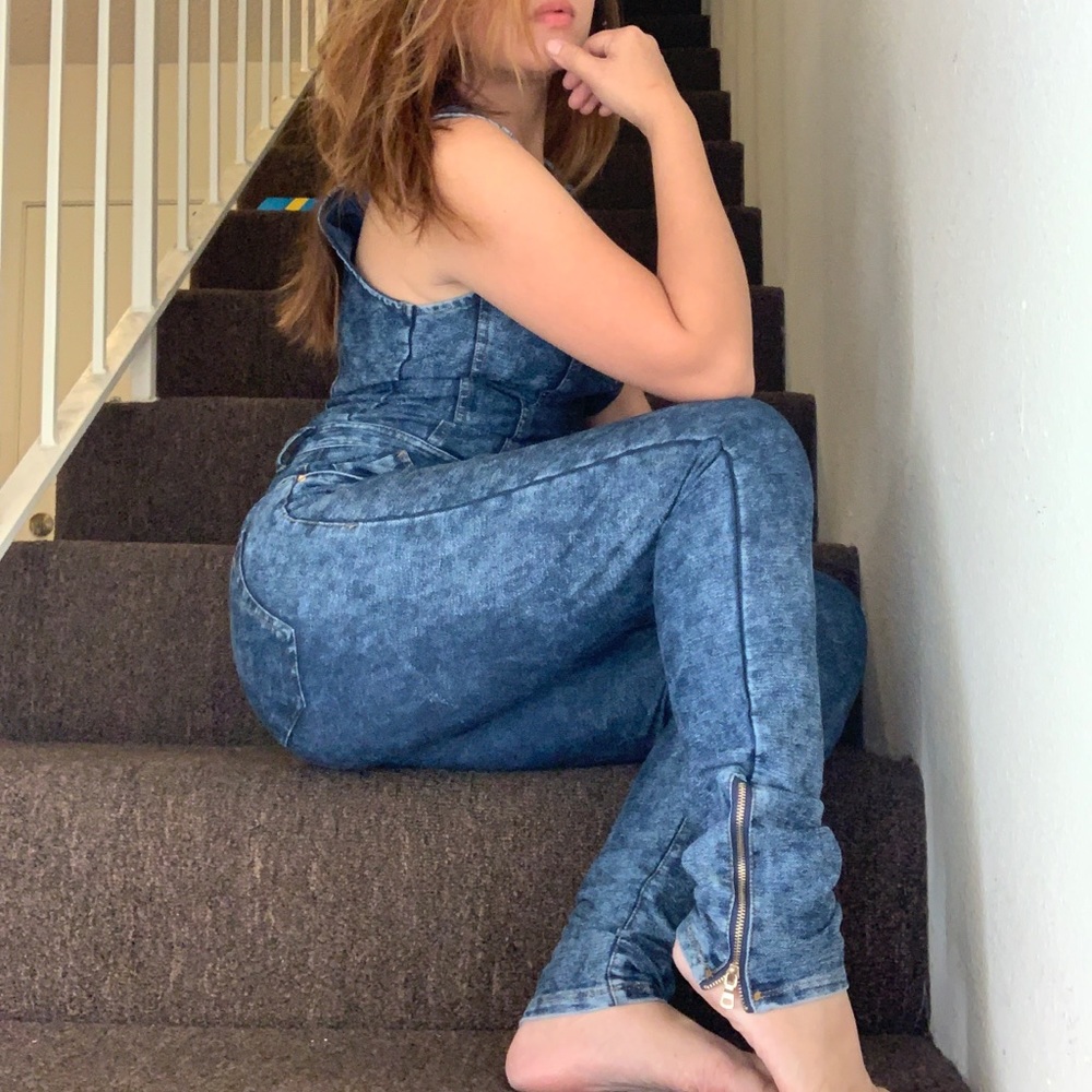 Denim jumpsuit